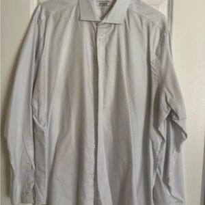 Calvin Klein Light Blue Micro-Check Dress Shirt
